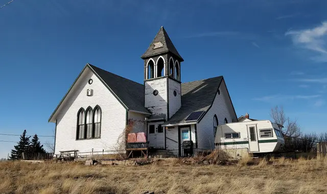 Old church converted to a residence